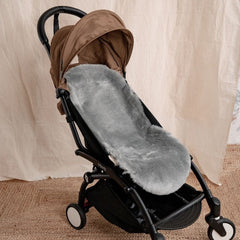 Sheepskin Pram Style Liner | Grey Shorn Hair